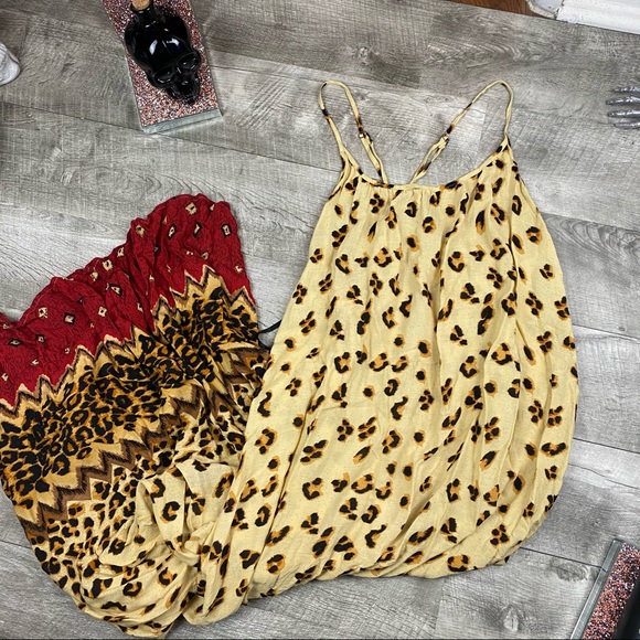 Mink pink long cheetah thick maxi dress 4FOR 60 - Picture 5 of 6